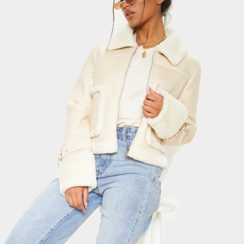 Cream Fall/Winter Jacket - Picture 7 of 7